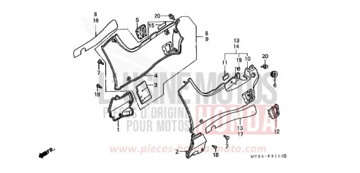 SIDE COVER ST1100AR de 1994